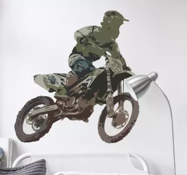 Motocross racer vægklistermærke - TenStickers