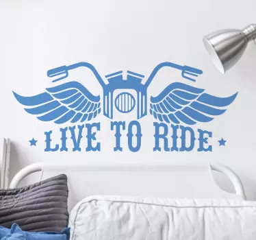 Motorcykel klistermærker live to ride - TenStickers