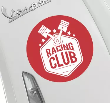 Motorsports personlige stemplers klistermærke - TenStickers