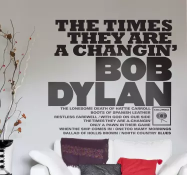 Musik Stickers Bob Dylan - TenStickers