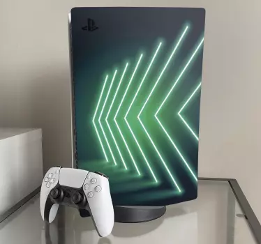 Neonlys pile playstation 5 klistermærker - TenStickers