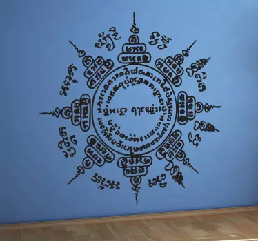 Nepal mandala dekorative mærkater - TenStickers