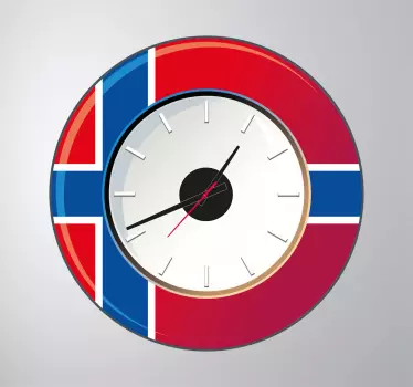 Norge væg ur klistermærke - TenStickers