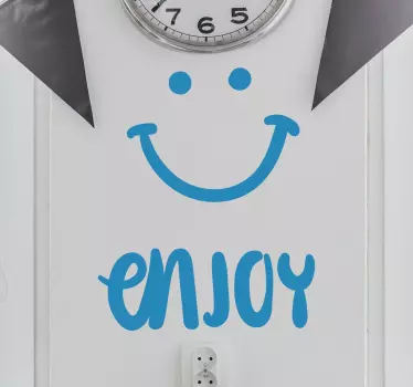 Nyde smil væg klistermærke - TenStickers