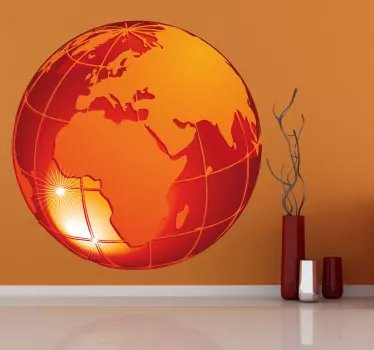 Orange jordklistermærke - TenStickers
