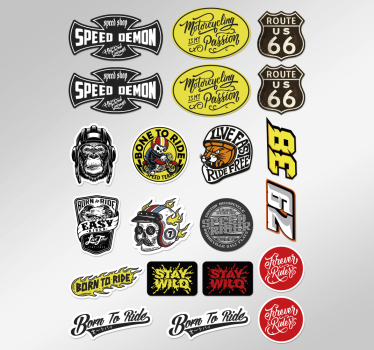 Original bombepakke motorcykelklistermærke - TenStickers