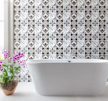 Ornamental mønstre hjemmeplade klistermærke - TenStickers