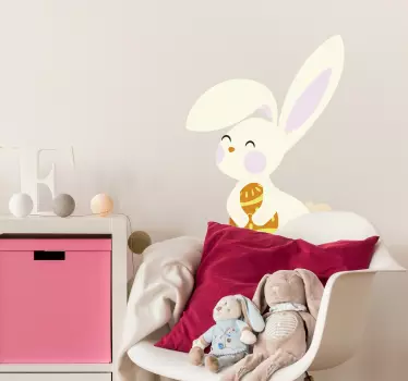 østlige kanin hjemmemurke klistermærke - TenStickers