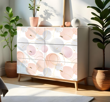 Pastel farve mønster folie til møbler - TenStickers