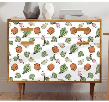 Peber og avocado design mærkater til møbler - TenStickers