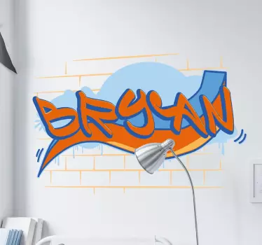 Personlig graffiti vægklistermærke - TenStickers