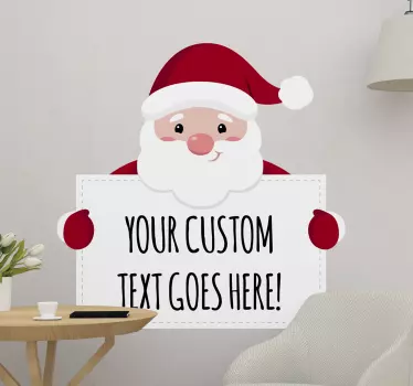 Personlig julemanden julemærkat - TenStickers