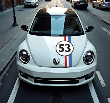 herbie -nummer klistermærke til bil - TenStickers