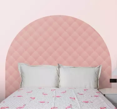 Pink buet sengegavl Sengegavl klistermærker - TenStickers