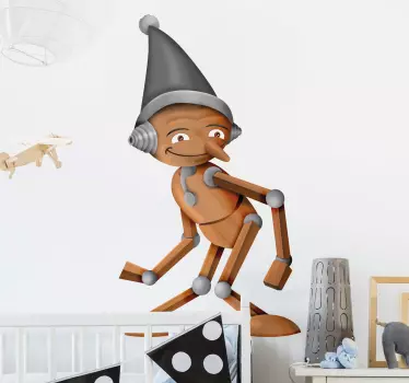 Pinocchio-klistermærke - TenStickers