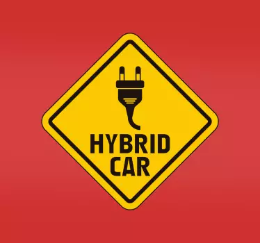 Plug-in hybridbil klistermærke til bil - TenStickers