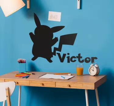 Wallstickers til børn - Pokémon navn klistermærke - TenStickers