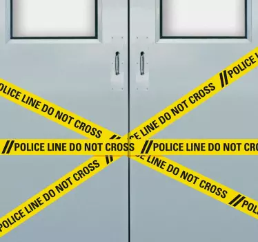 Politilinje krydser ikke klistermærke - TenStickers