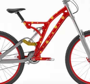 Prikker sticker til cykel - TenStickers