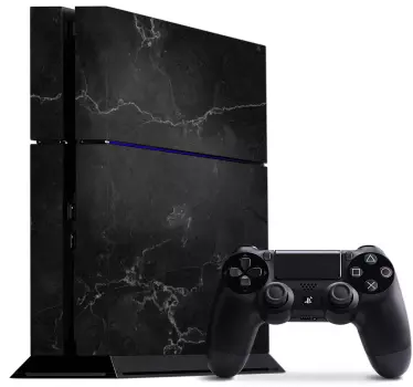 Ps4 marmor sort playstation 4 klistermærker - TenStickers
