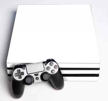 Ps4 solid hvid playstation 4 klistermærker - TenStickers