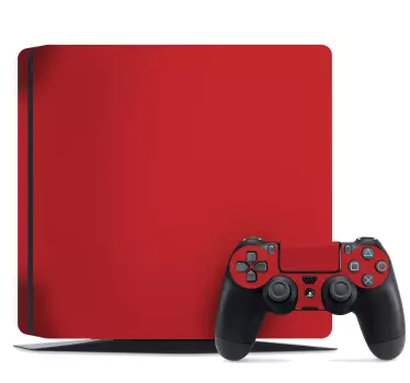 Ps4 solid rød playstation 4 klistermærker - TenStickers