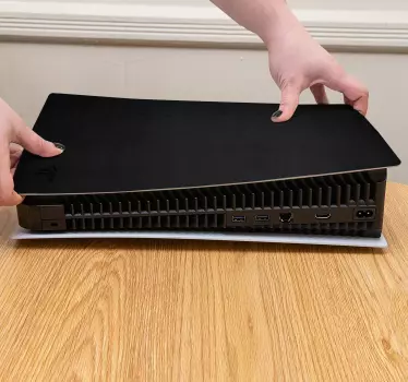 Ps5 mærkat til sort hud playstation 5 - TenStickers