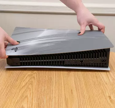 Ps5 skinnende sølv skin playstation 5 klistermærker - TenStickers