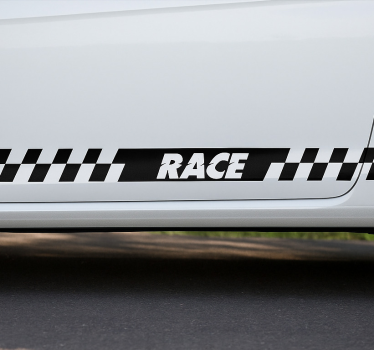 Race ternet sidestribe klistermærke til bil - TenStickers