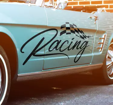 Racer klistermærke til bil - TenStickers