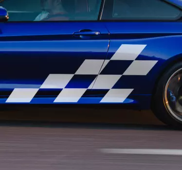 Racing billede bil mærkat - TenStickers