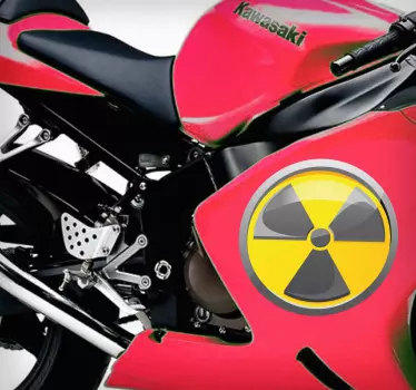 Radioaktivt symbolklistermærke - TenStickers