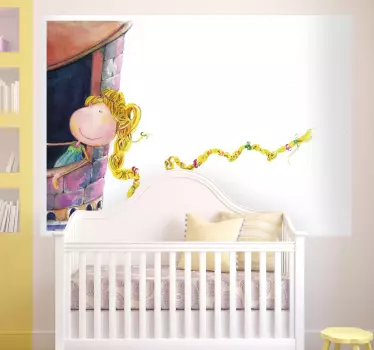 Rapunzel vægoverføringsbillede - TenStickers