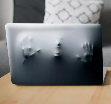 Realistisk fanget i laptop klistermærke - TenStickers