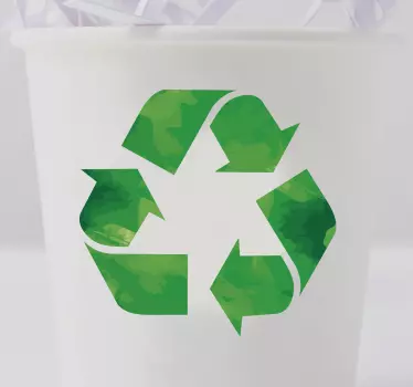 Recycle sign klistermærke - TenStickers