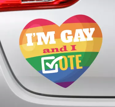 Regnbue stemmer homoseksuelle mærkater - TenStickers
