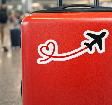 Rejse klistermærke elsker at rejse - TenStickers