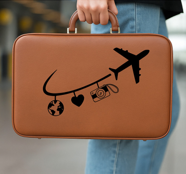Rejse klistermærke global explorer charme fly - TenStickers