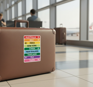 Rejse klistermærke globale destinationsmærker - TenStickers