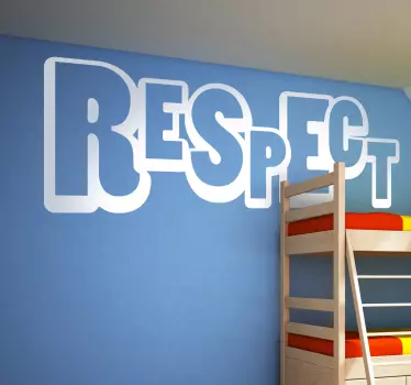 Respekter tekst klistermærke - TenStickers