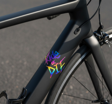 Ride or die klistermærke til cykel - TenStickers