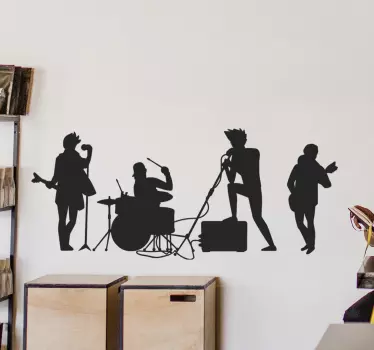 Rock band klistermærke - TenStickers