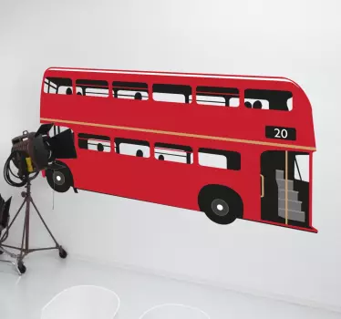 Rød bus london stickers - TenStickers