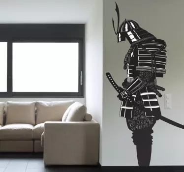 Samurai kriger klistermærke - TenStickers