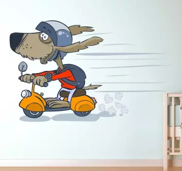Scooter hund klistermærke - TenStickers