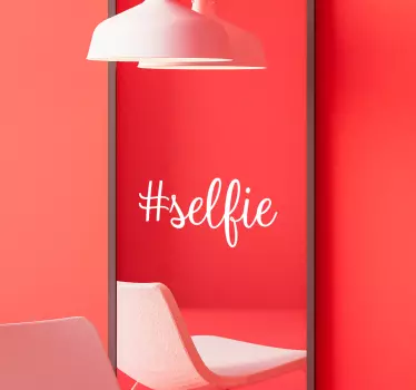 #selfie spejl væg klistermærke - TenStickers