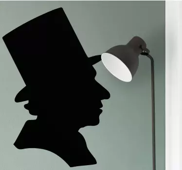Silhuet af berømte hc andersen vinyl silhuet klistermærke - TenStickers