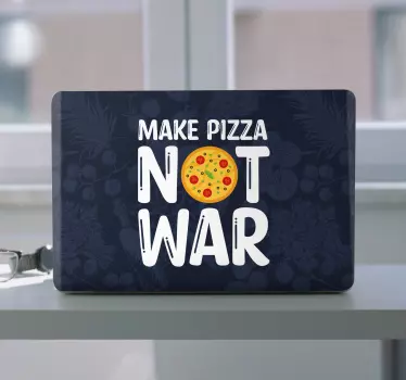 Sjove citater laver pizza laptop klistermærker - TenStickers