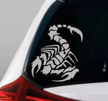 Klistermærke til bil skorpion vinyl - TenStickers