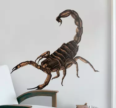 Skorpion illustration insekt væg klistermærke - TenStickers